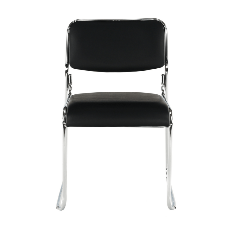 Szék tárgyalóterembe, fekete textilbőr, BULUT