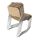 Szék tárgyalóterembe, barna textilbőr, BULUT