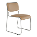 Szék tárgyalóterembe, barna textilbőr, BULUT
