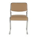 Szék tárgyalóterembe, barna textilbőr, BULUT