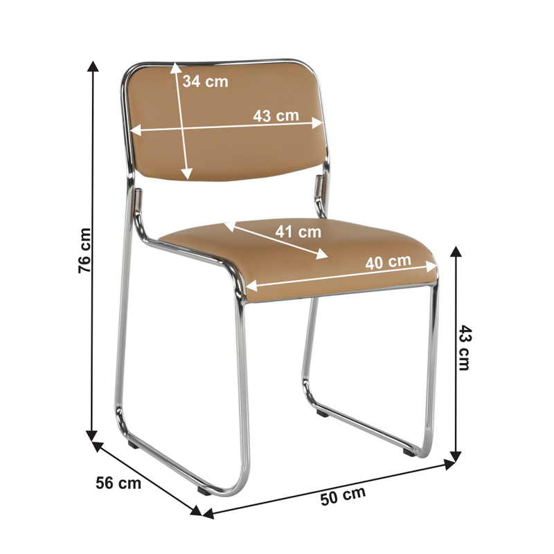 Szék tárgyalóterembe, barna textilbőr, BULUT
