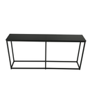 Konzolasztal ipari stílusban, sötétszürke grafit/fekete, BUSTA