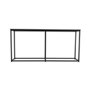 Konzolasztal ipari stílusban, sötétszürke grafit/fekete, BUSTA