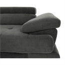 Ülőgarnitúra tárolóhellyel, szürke, szövet, balos, BUTON R