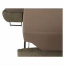 Ülőgarnitúra tárolóhellyel, világosbarna melír, szövet, jobbos, BUTON R