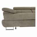 Ülőgarnitúra tárolóhellyel, világosbarna melír, szövet, jobbos, BUTON R