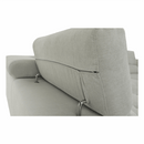 Ülőgarnitúra tárolóhellyel, világosszürke, szövet, balos, BUTON R
