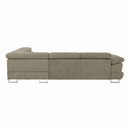 Ülőgarnitúra, világosbarna melír, szövet, jobbos, BUTON P