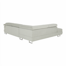 Ülőgarnitúra, világos szürke, szövet, balos, BUTON P