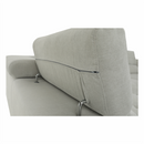 Ülőgarnitúra, világos szürke, szövet, balos, BUTON P