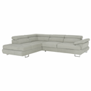 Ülőgarnitúra, világos szürke, szövet, balos, BUTON P