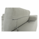 Ülőgarnitúra, világosszürke, szövet, jobbos, BUTON P