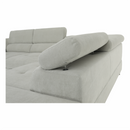 Ülőgarnitúra, világosszürke, szövet, jobbos, BUTON P