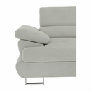 Ülőgarnitúra, világosszürke, szövet, jobbos, BUTON P