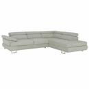 Ülőgarnitúra, világosszürke, szövet, jobbos, BUTON P