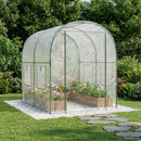 vidaXL Vázszerkezetű üvegház 160 x 200 x 192,5 cm PVC Átlátszó