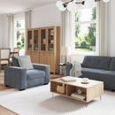 vidaXL Kanapé Szett 3 pcs Sötétszürke 221 x 80 x 80 cm Bársony