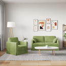 vidaXL Kanapé Szett 2 pcs Világos zöld 158 x 78 x 80 cm Bársony