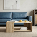 vidaXL Dohányzóasztal Sonoma Tölgy 90 x 50 x 33 cm Szerelt Fa