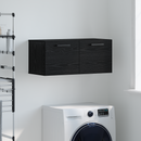vidaXL Fali Szekrény Musta tammi 80 x 36.5 x 35 cm Faanyag