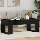 vidaXL Dohányzóasztal Fekete tölgy 110 x 50 x 41 cm Faanyag