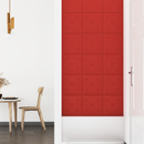 vidaXL Fali Fejtámla 12 pcs Bordó 30 x 30 cm Műbőr