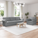 vidaXL Kanapé Szett 2 pcs Világosszürke 245 x 82 x 80 cm szövet