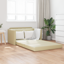vidaXL Kanapéágy Krém 124 x 71 x 78 cm Mübőr