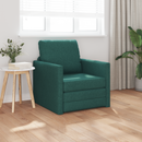 vidaXL Kanapéágy Sötétzöld 74 x 77 x 81 cm szövet