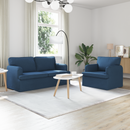 vidaXL Kanapé Szett 2 pcs Kék 162 x 80 x 85 cm szövet