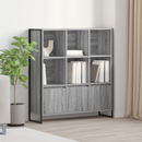 vidaXL Könyvespolc 2 pcs Szürke Sonoma 99,5 x 30 x 108 cm Faanyag