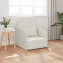 vidaXL Kanapéágy Krém 65 x 80 x 83 cm Bársony