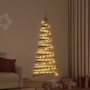 vidaXL Karácsonyfa 80 LED-del Természetes 150 cm tömör kőrisfa