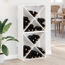 vidaXL Borágas 2 pcs Fehér 62 x 25 x 62 cm Tömör fenyőfa