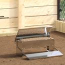 vidaXL Csirke Treadle Etető Ezüst 48,5 x 39,5 x 19 cm Horganyzott acél