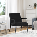vidaXL karosszék Fekete 59 x 75 x 78 cm szövet