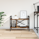 vidaXL Könyvespolc Füstölt tölgy 75 x 30 x 58,5 cm Faanyag