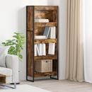 vidaXL Könyvespolc Füstös tölgy 60 x 30 x 155 cm Faanyag