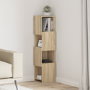 vidaXL Sarokszekrény Sonoma tölgy 25,5x25x102cm Faanyag
