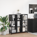 vidaXL Könyvespolc Fekete tölgy 102 x 32 x 104,5 cm Faanyag