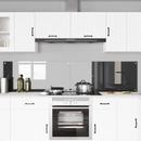 vidaXL Konyhai hátfal 2 pcs Sötétszürke 110 x 50 cm edzett üveg