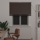 vidaXL Zsaluzia Sötét barna mintával 150 x 110 cm 25 mm PVC