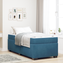vidaXL Ágykeret matracmal Sötét kék 90 x 190 cm szövet