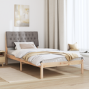 vidaXL Ágykeret Kárpitozott Fejtámlával fejtámlával Barna 100 x 200 cm