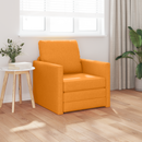 vidaXL Kanapéágy Sötét sárga 74 x 77 x 81 cm szövet