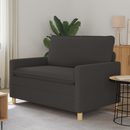 vidaXL Kanapé Sötétszürke 126 x 81 x 87,5 cm Szövet