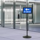 vidaXL Pedestal poszter állvány Ezüst a4 PVC és Acél