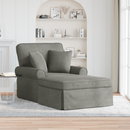 vidaXL Fotel Loungba Szoknyával 3 pcs Világosszürke Bársonyos szövet