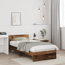 vidaXL Ágykeret támlával Antik Fa 80 x 200 cm Mérnöki fa