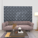 vidaXL Fali panelek 48 pcs Origami Szürke 50 x 50 cm XPS Hab